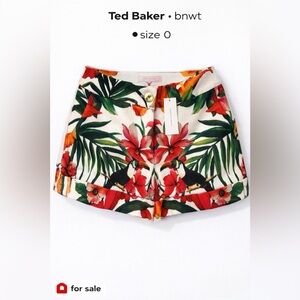 BNWT Ted Baker Tropical Print Shorts